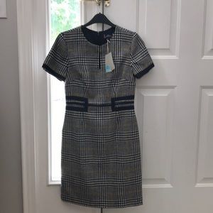 Boden Tweed Dress Navy